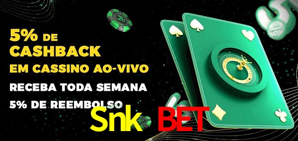 Promoções do cassino ao Vivo Snk Bet